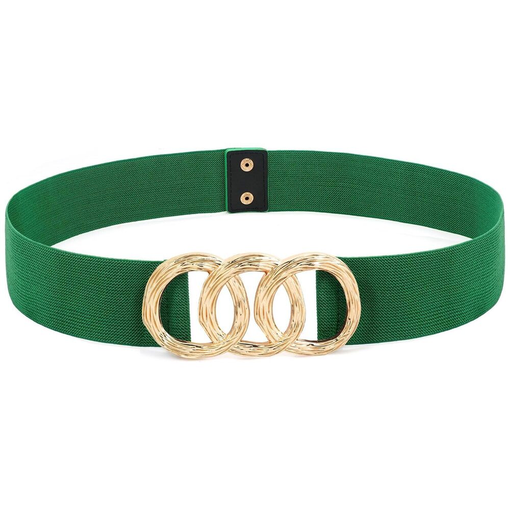5293 Women's Wide Elastic Waist Belt Fashion Stretchy Waistband